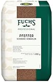 Fuchs Professional - Pfeffer schwarz gemahlen | Schonend vermahlen, ideal zum Abschmecken...