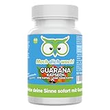Guarana Kapseln - 100 mg Koffein hochdosiert - 450 mg Guarana - Produktion in...