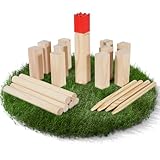Original Kubb Wikinger Wurfspiel mit Tragetasche & Spielanleitung – Hochwertiges...