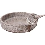 dobar® Klassische Vogeltränke Pool-Oase - Vogelbad aus Zement - Vogelbecken für...