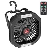 Diealles Shine Camping Ventilator mit Akku 10400mAh, 3 in 1 USB Ventilator,...