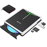 NOLYTH Externes Blu ray Laufwerk, USB C Bluray Brenner Extern, USB 3.0 Tragbar...