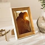 Epinki A4 Fotorahmen Holz & Harz & Glas, Picture Frame Horizontal & Vertikal, Rechteck...