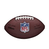 Wilson American Football NFL DUKE REPLICA, Mischleder, Offizielle Größe, Braun,...