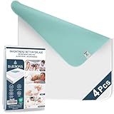 Barbons 4er Inkontinenzunterlage 70x100 waschbar - Matratzenschutz wasserdicht sowie eine...