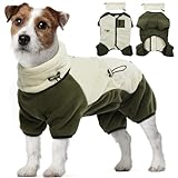 Hundepullover Fleece, Winterkleidung für Kleine Hund Hunde-Einteiler Sweatshirt...