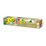 SES Creative 24926 - Eco Fingerfarbe 4 Farben x 150ml, aus natürlichen...