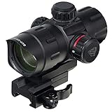 UTG Leuchtpunktvisier 4.2 Zoll Ita Red/Green Dot Sight with Riser Adaptor, Qd Mount und...