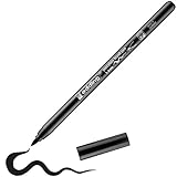 edding 4200 Porzellanpinselstift - schwarz - 1 Stift - Pinselspitze 1-4 mm - Filzstift zum...