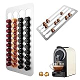 Suevut Kaffeekapseln Aufbewahrung für Nespresso Kapselhalter Wand,40.5x22cm...