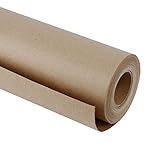 RUSPEPA Braun Kraftpapier - Natürliches Recyclingpapier, Kraftpapierrolle Ideal...