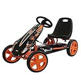 Hauck Gokart Speedster für Kinder 4-8 Jahre, bis 50 kg, Handbremse, 3-Fach Verstellbarer...