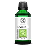 Lavendelöl BIO 50 ml - Lavandula Angustifolia Organic - Ätherisches BIO-Öl...