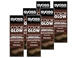 Syoss Color Glow Pflegende Haartönung Tiefes Braun (6x 100 ml), semi-permanente...