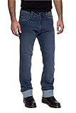 King Kerosin Herren Motorradjeans | 5-Pocket Design | Ergonomic Rider Fit | Washed...