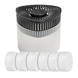 Entfeuchter Prisma Set, Luftentfeuchter mit 6 x 500 g Granulat-Block zum Nachfüllen, 15 x...