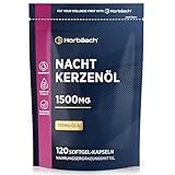 Nachtkerzenöl Kapseln Hochdosiert 1500mg | 120 Evening Primrose Oil Softgel...