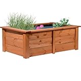 dobar® 29246FSCe Hochteich Kubus | Gartenteich aus robustem Massivholz | Miniteich 200 L...