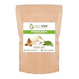 GreatVita Mandelmehl 800g | Entölt & blanchiert, fein gemahlene Mandeln | Glutenfrei,...