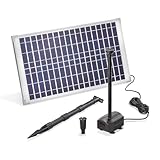esotec Solar Teichpumpenset 25 875 Pro, Sprinklerpumpe 875l/h, Erdspieß,...