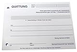 1x Block Quittung - Quittungsblock für Kleinunternehmer (§19) - 2 x 50 Blatt...