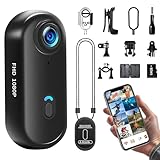 UYIKOO Action Cam WiFi, 64GB Sportkamera WLAN 120° 1080P HD, Mini 360 Action Kamera...