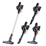 SUPKITD Akku Staubsauger, staubsauger kabellos, 6 in 1 Starke Saugleistung Kabelloser...