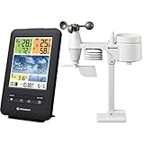 Bresser Wetterstation Funk mit Außensensor WLAN Farb-Wetter Center 5-in-1 mit...