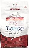 Monge Natural Superpremium PUPPY AND JUNIOR RICH IN CHICKEN, Hundefutter für alle Rassen...