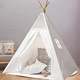 Camiraft Kinder Tipi Zelt,klassisches indisches Spielzelt für Kinder,Kinderzelte aus...