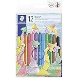 STAEDTLER 221 NWP12 - Noris Club Wachs-Twister, Wachs-Malstifte, 12 brillante Farben,...