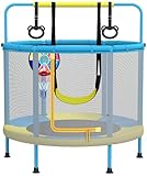PILIN Kindertrampolin, φ140CM 4 in 1 Multifunktionstrampolin, inkl. Schaukeln,...