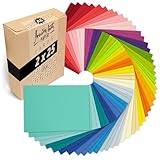 Japun - 50 farbige blanko Postkarten/Papier-Karten (2 x 25 Farben), zum...