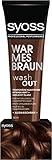 Syoss Wash Out Temporäre Haarfarbe Warmes Braun (150 ml), auswaschbare Haarfarbe lässt...
