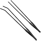 Wzong 2 STK Aquarien Pinzette Extra lang Rostfreier Stahl Gerade und gebogen Pinzette...