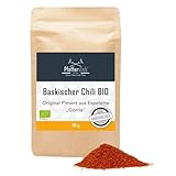 Baskischer Chili BIO Qualität | 50g Original Chili Pulver d'Espelette Baskenland...