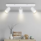 Kambo Weiß Strahler Deckenleuchte 3 Flammig LED - Schwenkbar Deckenstrahler...