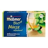 Meßmer Bio Minze | erfrischend | 18 Teebeutel | Vegan | Glutenfrei |...