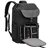 CADeN Kamerarucksack, Leinwand Professionell Fotorucksack Vintage Kameratasche...