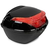 SEVICO Motorradkoffer Top-Case Roller und Motorrad Koffer Schwarz Motorradtasche...