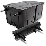 Wiltec Komplettset: CBF-350B Teichfilter bis 60000 L Teichfilteranlage als...