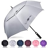 Regenschirm Sturmfest Groß,XXL Golf Umbrella Stockschirm mit Auf-Zu-Automatik für Herren...
