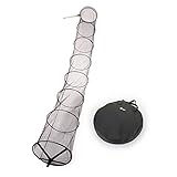 Zite Fishing Setzkescher Gummiert 3,50m | Fischnetz Setz Ansitz mit Tasche & Erdspeer |...