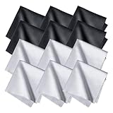 12 Brillenputztücher in Optikerqualität - 20 x 20cm - Mikrofaser - Extra Weich...