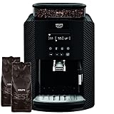 Krups Arabica EA817K Kaffeevollautomat mit Milchaufschäumdüse 1450W, 15 Bar + 2Kg...