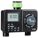 YESTAR Sprinkler-Timer für Gartenschlauch, 2-Zonen-Wasser-Timer, automatisches...