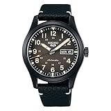 Seiko Herren Analog Automatik Uhr mit Leder Armband SRPG41K1