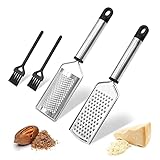LURICO Parmesanreibe, 2 Stück Käsereibe Parmesan, Zitronenreibe Edelstahl, Zester Reibe,...