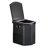 HSYFUNA Campingtoilette, Tragbare Campingtoilette, Mobile Toilette, Tragkraft bis zu...