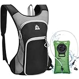 Zacro Trinkrucksack mit Trinkblase 2L, Trinkrucksack, Rucksack mit Trinksystem für Herren...